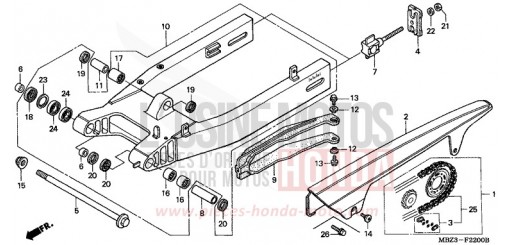 BRAS OSCILLANT CB600F2Y de 2000